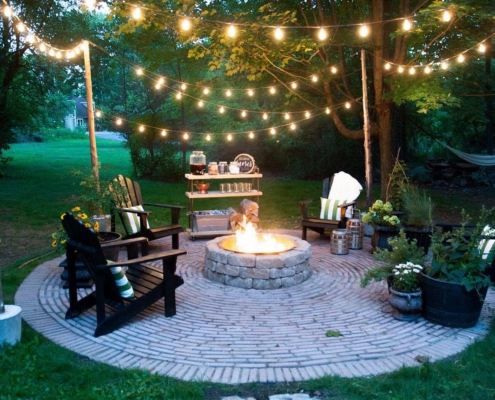 ProScapes fire pit design and install