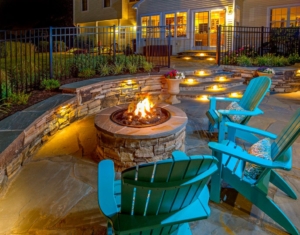 ProScapes landscape design and installation fire pit outdoor living 